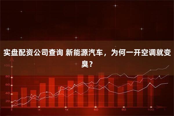 实盘配资公司查询 新能源汽车，为何一开空调就变臭？